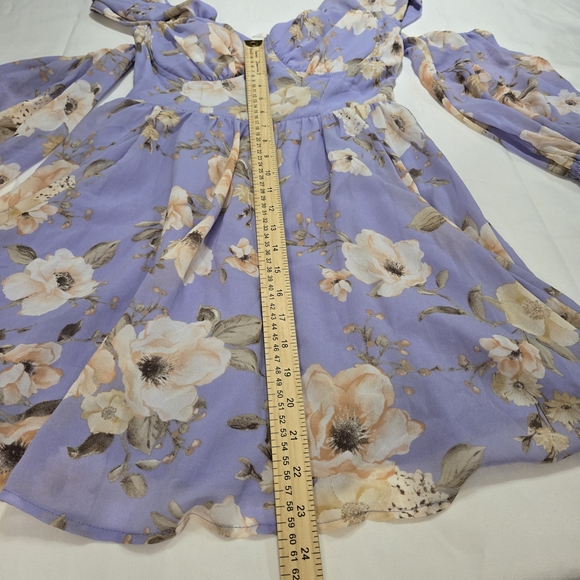 Privy Lavender and Cream Mini  Dress Size M NWT - Picture 11 of 16
